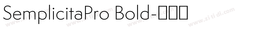 SemplicitaPro Bold字体转换
